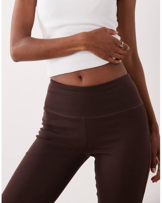 Brave Soul White Stretch Flare leggings