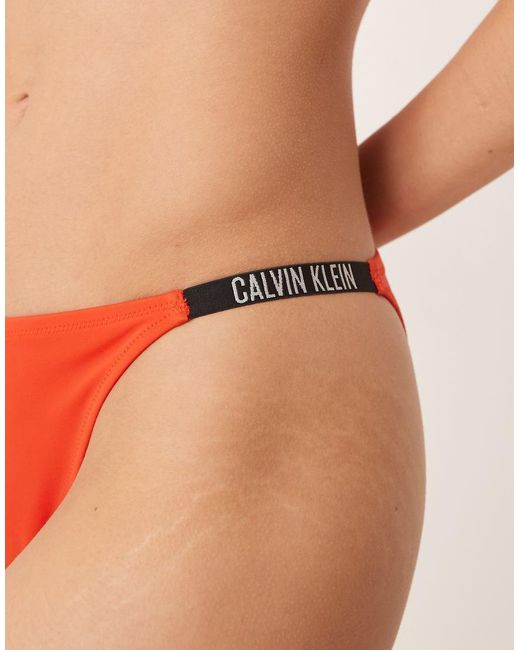 Calvin Klein Red Bikini Bottoms