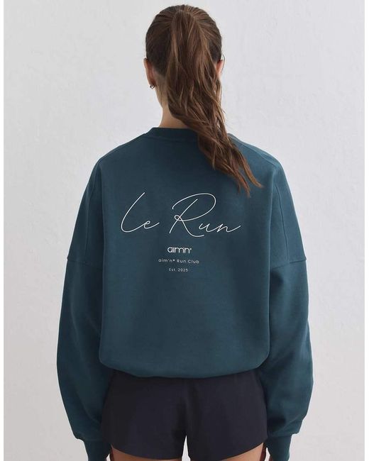 Aim'n Blue Lagoon Le Run Running Sweatshirt
