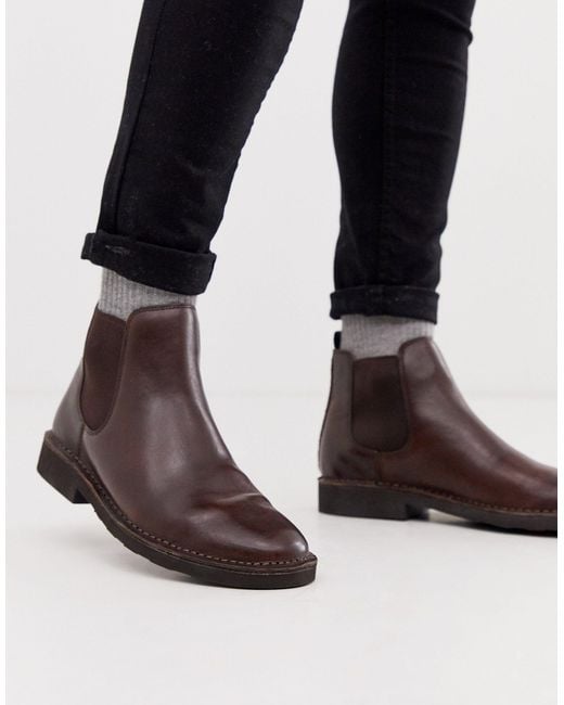 Polo Ralph Lauren – Talan – Chelsea-Stiefel aus braunem Leder in Braun für  Herren | Lyst AT