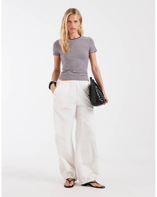 & Other Stories Pink Relaxed T-shirt With Cap Sleeve
