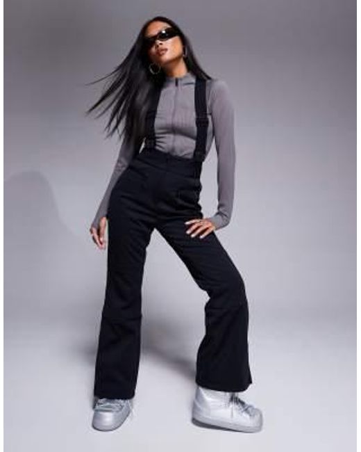 ASOS 4505 Ski & Snow Blue 4505 petite – ski – wasserabweisende, ausgestellte softshell-skihose