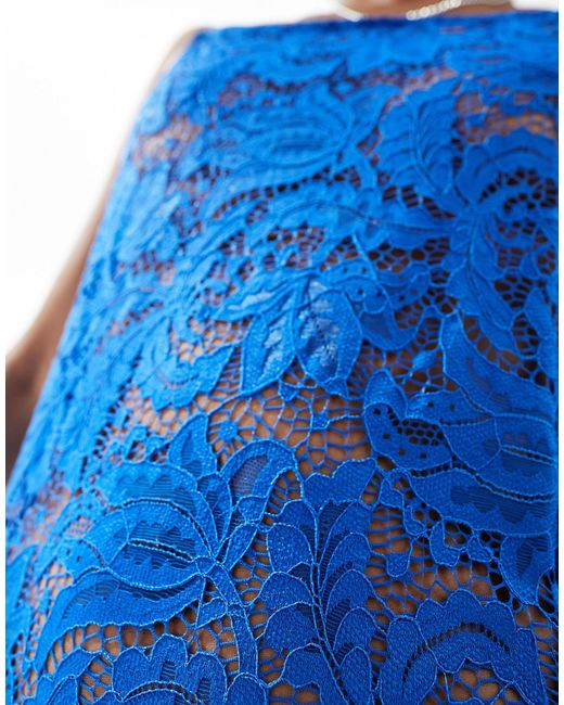 Noisy May Blue Cami Lace Maxi Dress