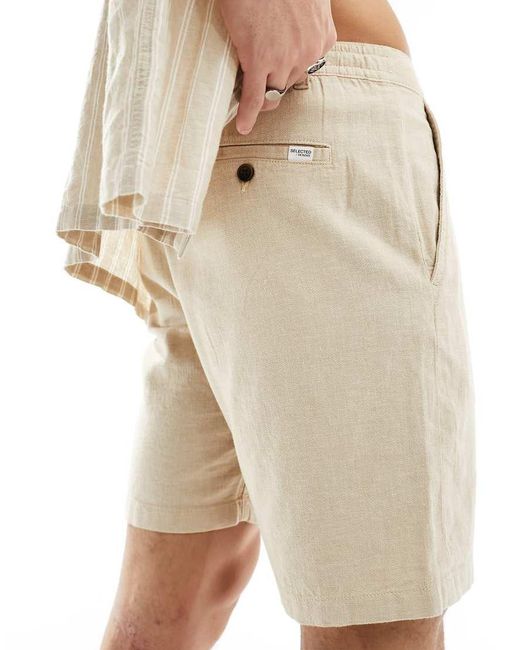 Pantaloncini di SELECTED in White da Uomo