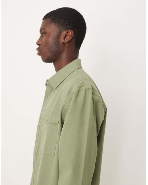 Cotton On Green Boxy Overshirt for men