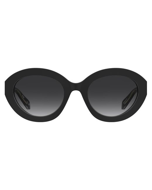 Moschino Black Cat Eye Sunglasses With Dark Shaded Lenses
