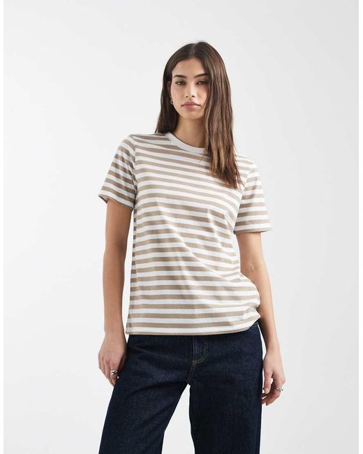 Pieces White Short Sleeve Boxy T-shirt