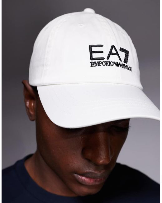 EA7 Blue Armani Logo Baseball Cap for men