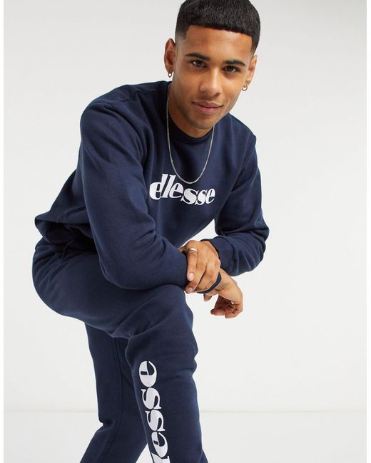Ellesse Sweatshirt & jogger Set in Navy (Blue) for Men | Lyst Australia