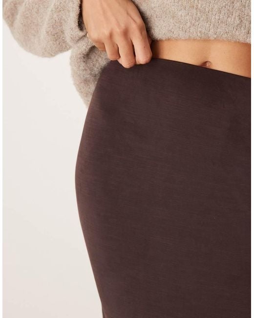 Glamorous Natural Mid Rise Maxi Skirt