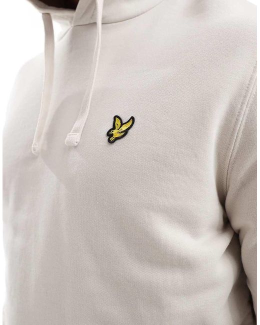 Lyle & Scott Gray Pullover Hoodie for men
