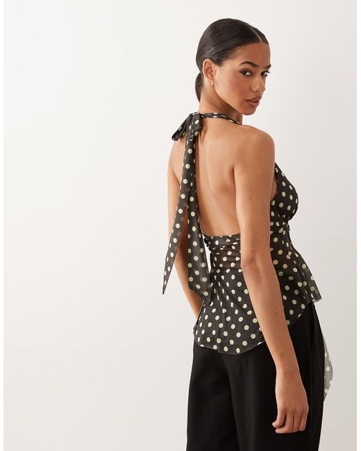 ASOS Natural Asymetric Split From Halter