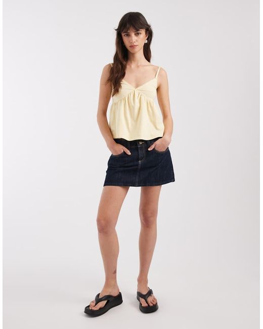 ASOS Natural Trim Detail Babydoll Cami