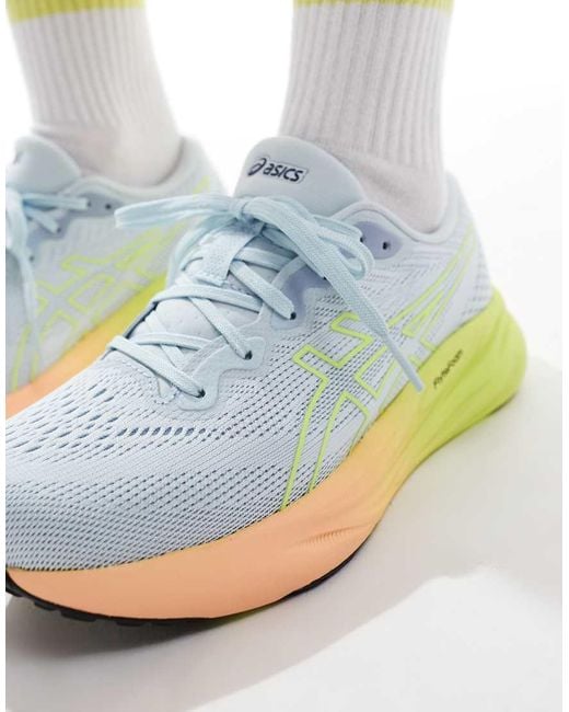 Zapatillas De Deporte Grises Y Amarillas Neutras Gel Pulse 15 De Running de Asics de color Azul Lyst