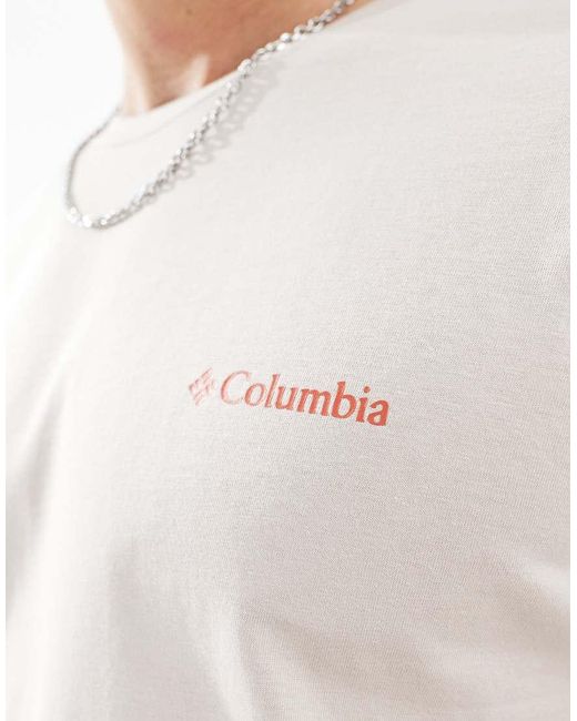 Camiseta Con Gráfico En La Espalda Rapid Ridge Ii En La Espalda De -Neutro Columbia de hombre de color White