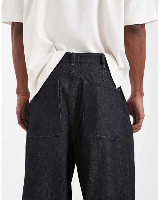 ASOS White Circular Design Collection Heavyweight Oversized baggy Jeans for men