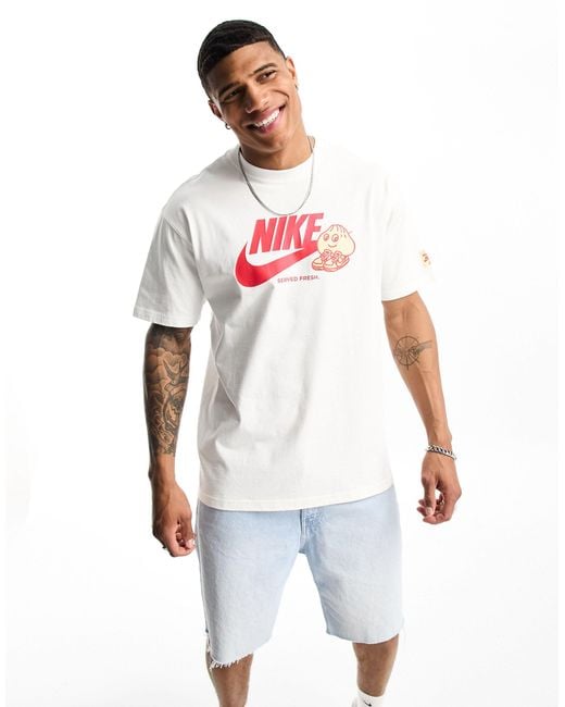 Activamente Matemático mareado Nike Dumpling Logo T-shirt in White for Men | Lyst