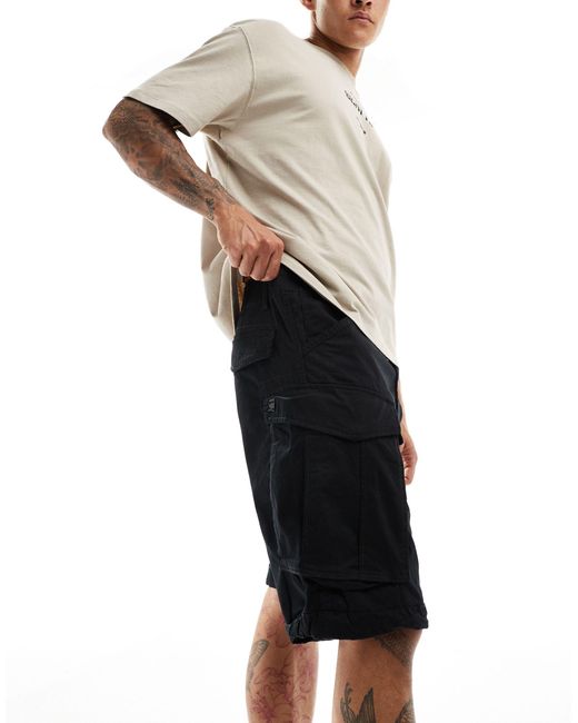 G-Star RAW – rovic – locker geschnittene cargo-shorts in Black für Herren