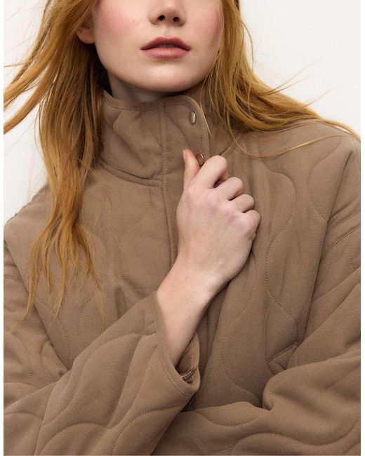 Stradivarius Brown Puffer Jacket