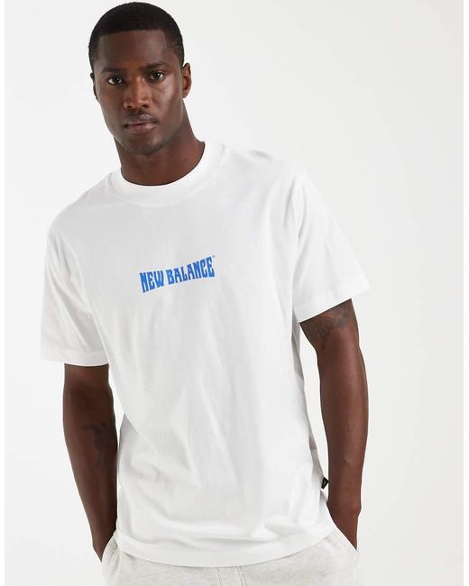 New Balance Blue Wavey T-shirt for men