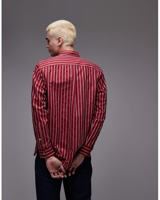 Tommy Hilfiger – oxford-hemd in Red für Herren