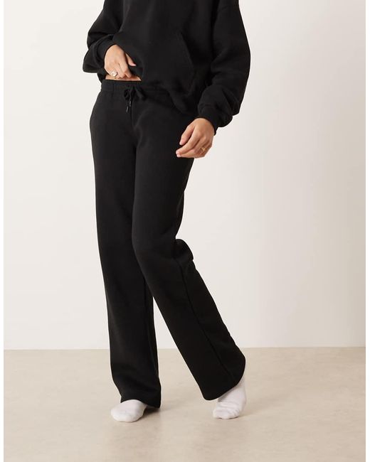 Gina Tricot Black Co-Ord Loose Fit Straight Leg Joggers