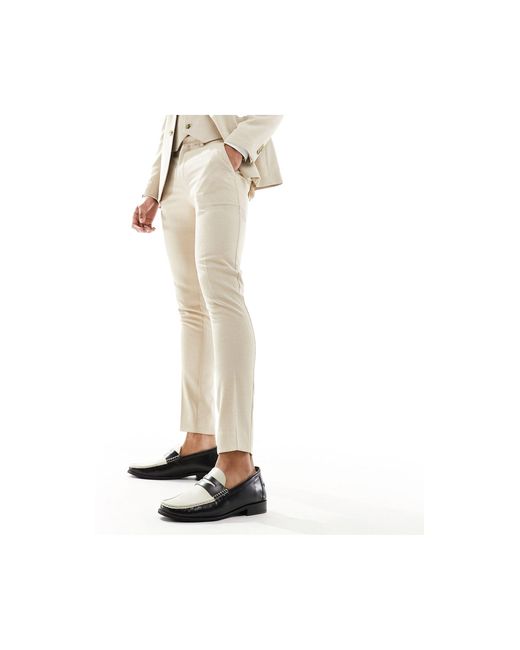 ASOS White Wedding Super Skinny Suit Trousers for men
