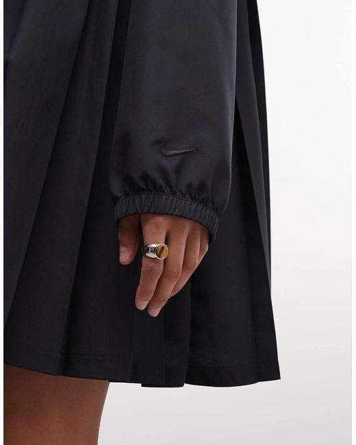 Nike Black Pleated Mini Dress