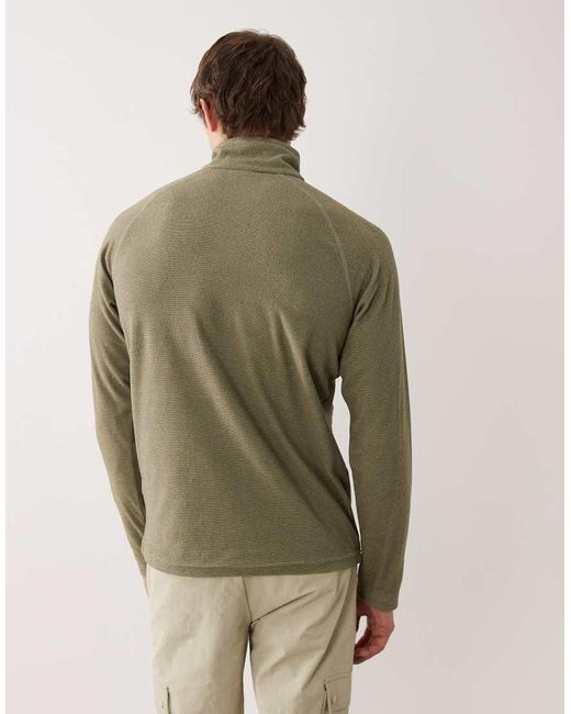 Regatta Green Montes Lightweight Half Zip Fleece for men