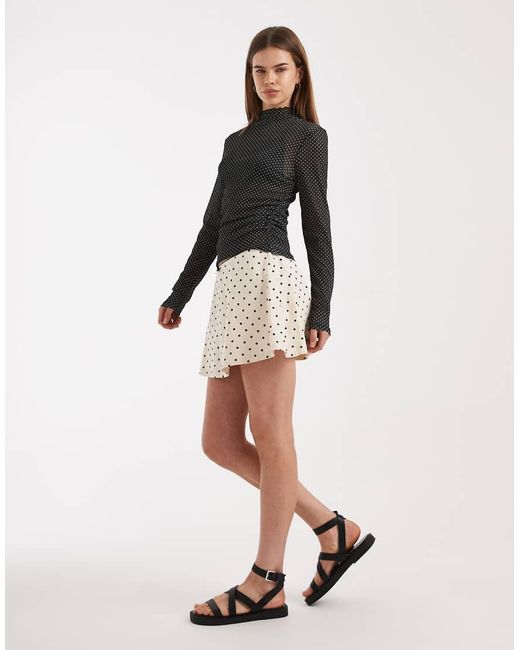 Daisy Street Black Low Rise Jersey Mini Skort