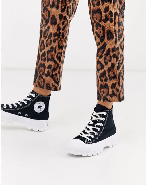 Converse Black Chuck Taylor Hi Chunky Sole Sneakers Lyst UK