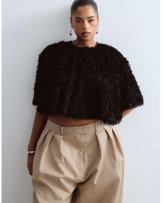 ARRANGE Brown Curve Wylder Tailored High Waist Wide Leg Trouser