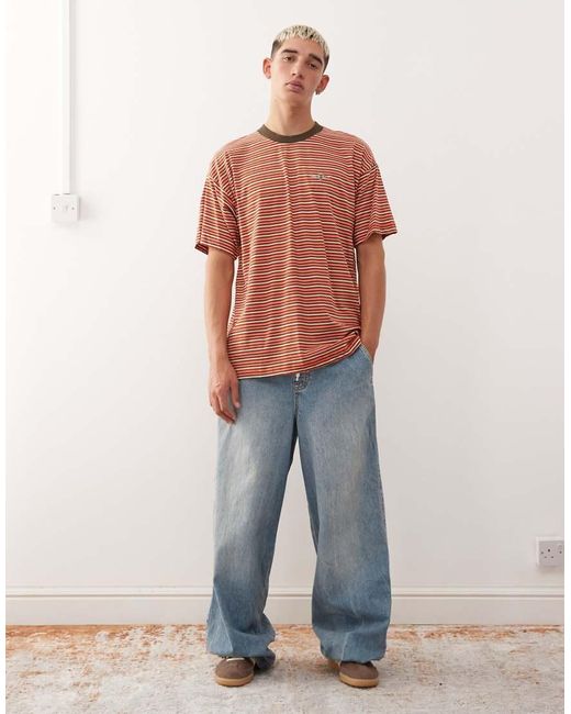 Billabong Red Baxter Short Sleeve T-Shirt for men