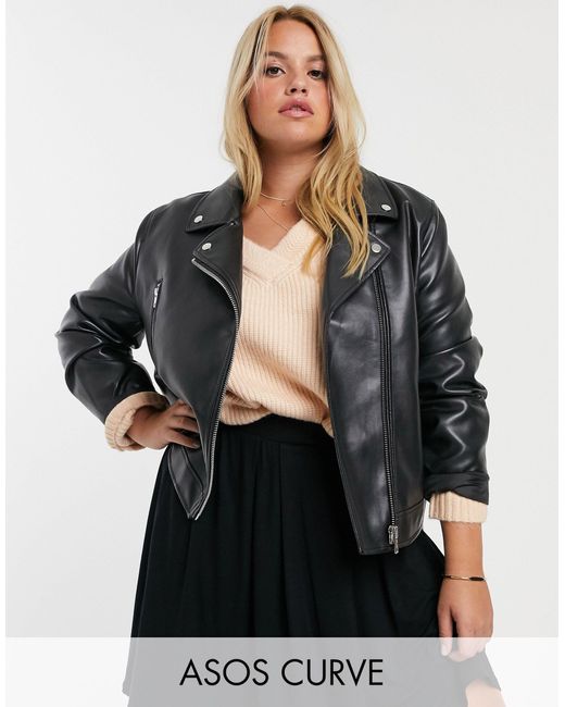 faux leather jacket size 20