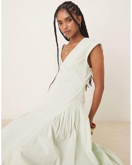 ASOS Green – schlichtes midikleid
