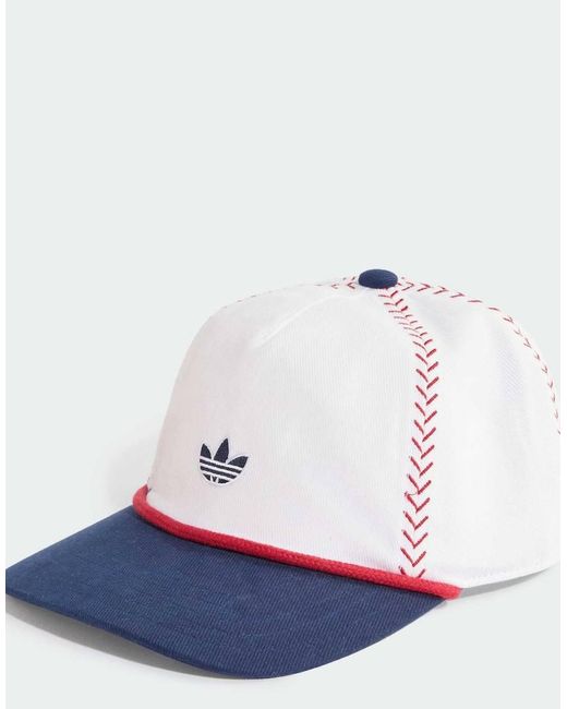 Adidas Originals White Dad Cap With Rope
