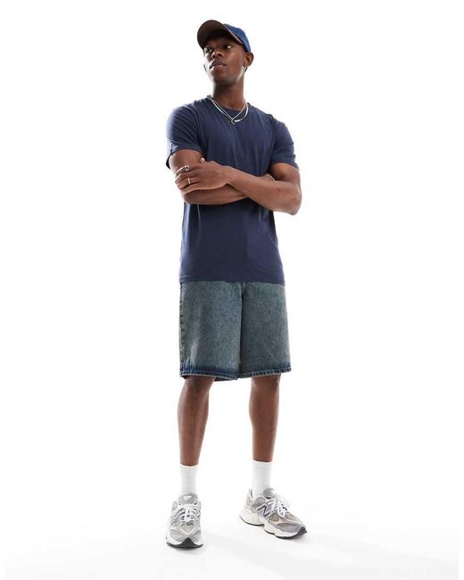 Only & Sons Blue Regular Fit T-shirt for men