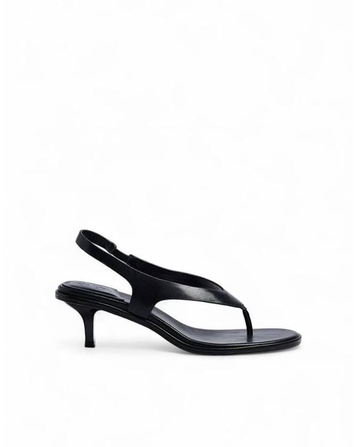 NA-KD Natural Leather Slingback Heels
