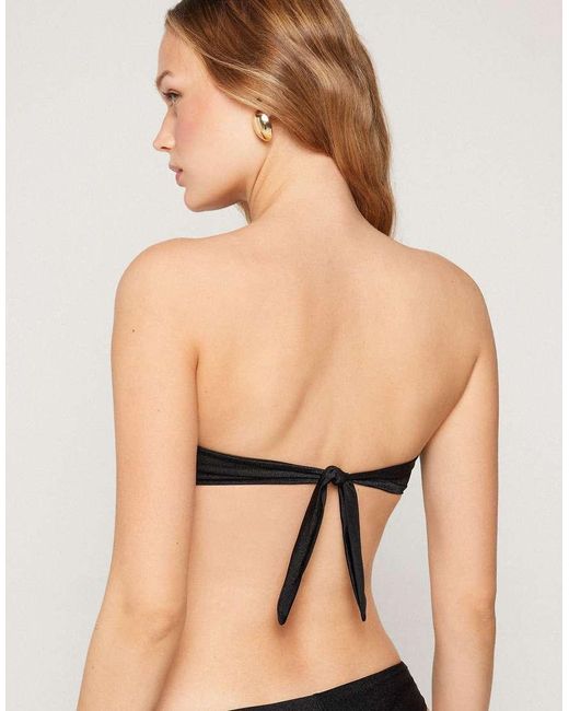 Tezenis Black Royal Essence Bandeau Bikini Top