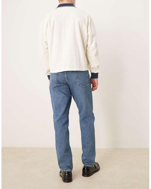 SELECTED Blue Cole Regular Tapered Fit Jeans for men