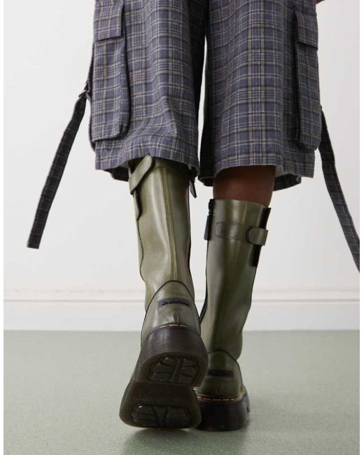 Dr. Martens Gray Buzz High Boot