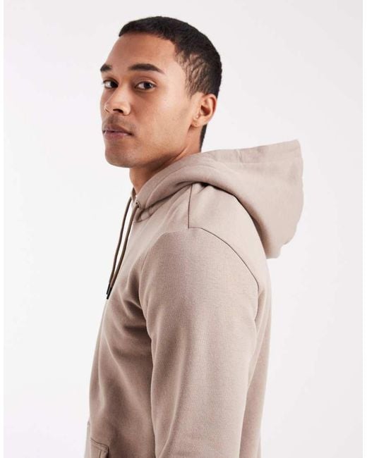Sudadera Color Tostado De Corte Slim Con Capucha De Only & Sons de hombre de color Natural