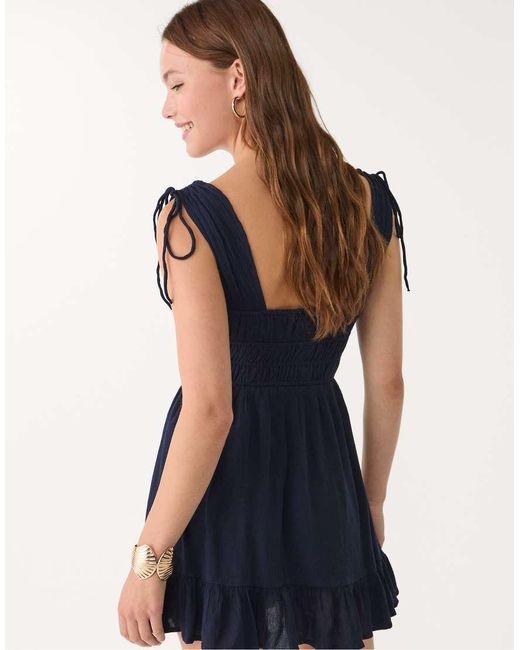 Stradivarius Korte Jurk in het Blue