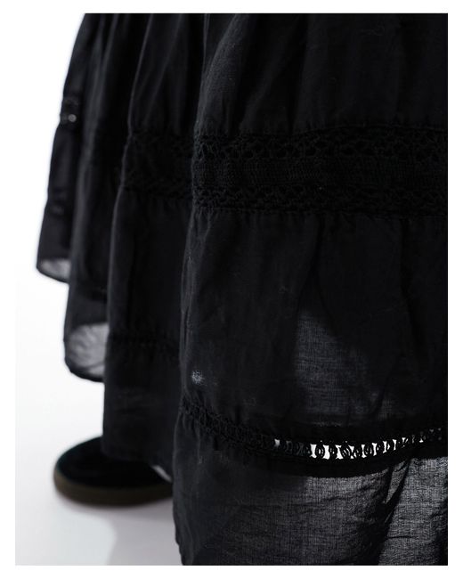 Falda larga negra Cotton On de color Black
