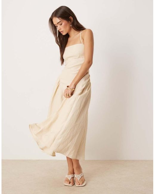 Nobody's Child Natural Lupin Structured Midi Dress
