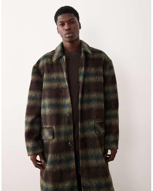 ASOS Black Wool Look Oversized Coat for men