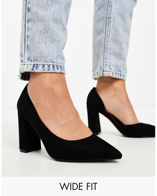 ASOS Wide Fit Winston D Orsay High Heeled Shoes in Black Lyst Canada