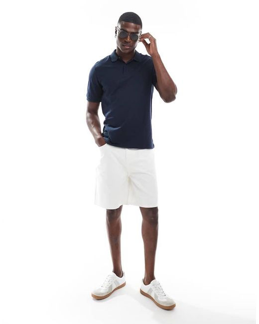 Jorts Lunghezza Media Bianchi di ASOS in Blue da Uomo