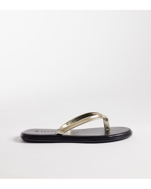 SEQWL Wide Fit White Jelly Flip Flops