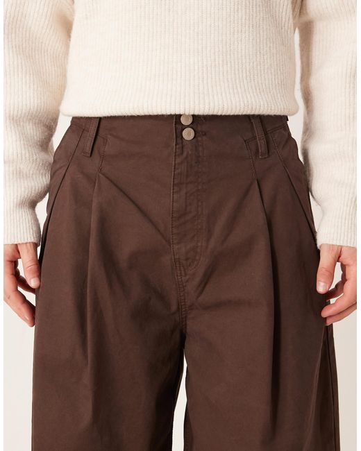 ASOS – weite oversize-chinohose in Natural für Herren